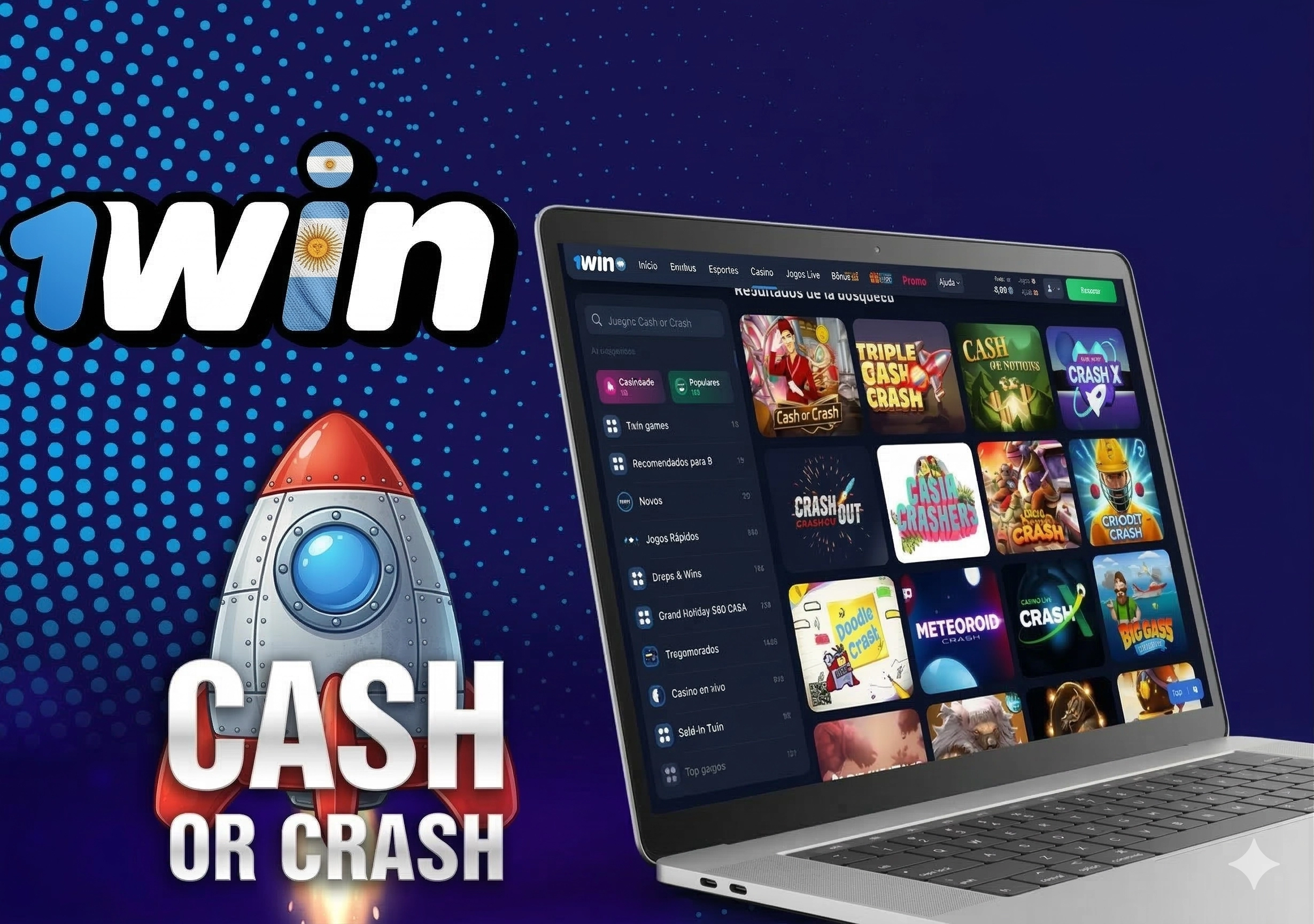 Juegos Cash or Crash en 1Win